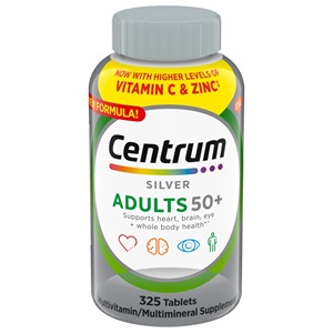 銀寶善存 50歲以上綜合維他 325顆錠劑 Centrum Silver Adults 50+