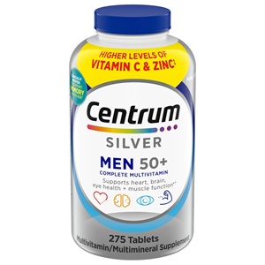 銀寶善存50歲以上男性綜合維他命 275顆錠劑 Centrum Silver Men 50+