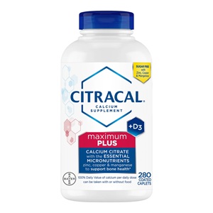 [預購] 拜耳 Citracal Maximum Plus Calcium Citrate 檸檬酸鈣+維他命D3/鋅銅錳 280顆錠劑